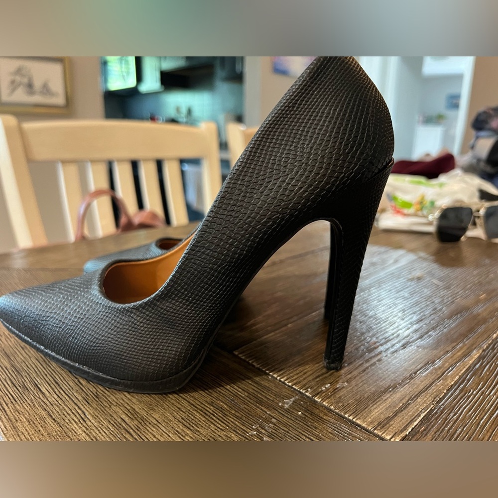 Faux Snakeskin Stilettos